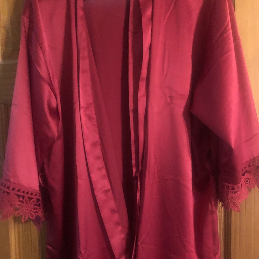 Satin robe